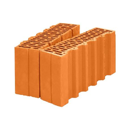 Керамический блок Porotherm 38 1/2 P+W (половинчатый блок)
