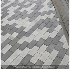 Изображение 5 Тротуарная плитка Кирпич стандартный без фаски (200х100). Золотой Мандарин