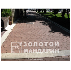 Изображение 2 Тротуарная плитка Сота (140х125). Золотой Мандарин