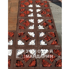 Изображение Тротуарна плитка Ґрати Гармонія. Золотий Мандарин
