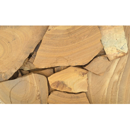 Песчаник желто-коричневый рваный край 15-20 мм
