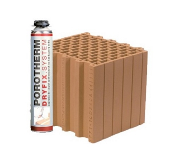Керамический блок Porotherm Klima Dryfix 30