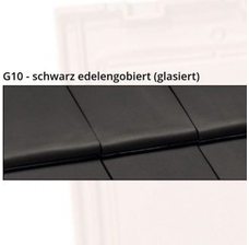 Изображение 2 Керамическая черепица Nelskamp G10 Schwarz edelengobiert (glasiert)