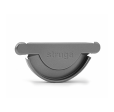 Водосток металлический Struga Заглушка желоба (диаметр 125 мм)