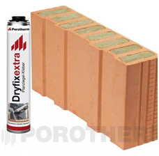 Керамический блок Porotherm 50 1/2 T Dryfix (половинчатый блок)