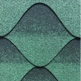 Бітумна черепиця Kerabit S+ Хвиля зелено-чорна