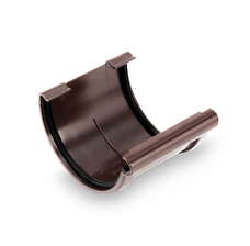 Соединитель желоба Galeco PVC 130 шоколадно-коричневый