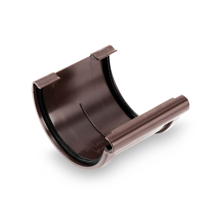 Соединитель желоба Galeco PVC 130 шоколадно-коричневый